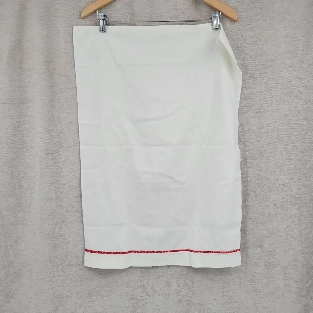 VINTAGE Standard Pillow Cases White with Red Boxers/Bloomers Pillowcase